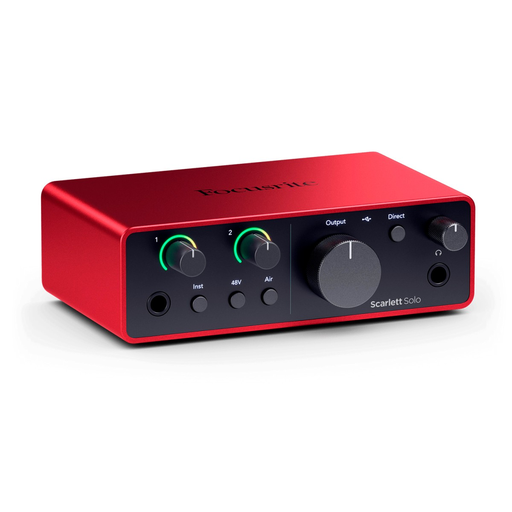 [SCARLETT SOLO G4] NTERFACE DE AUDIO FOCUSRITE, SCARLETT, 1-IN XLR / 1-IN TS / 2-OUT, 24BIT, 192KHZ G4