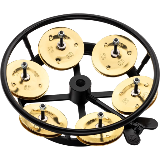 [THH1B-BK] PANDERETA MEINL, DE 5" ARO NEGRO, 6 DISCOS DORADOS