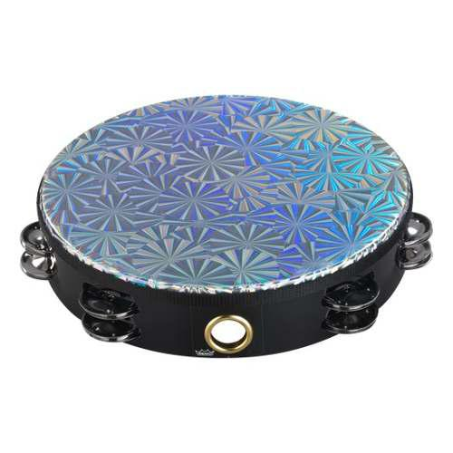 [TA-4210-43-] PANDERO REMO, 10 PULGADAS, ARO NEGRO, DISEÑO PRIZMATICO