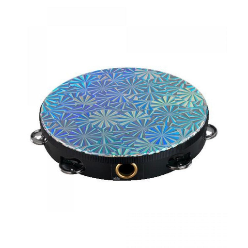 [TA-4108-43-] PANDERO REMO, 8 PULGADAS, ARO NEGRO, DISEÑO PRIZMATICO,