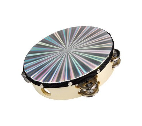 [ATM-SHI-10] PANDERO STUDIO Z, 10 PULGADAS, ARO COLOR NATURAL, DISEÑO DIAMANTE