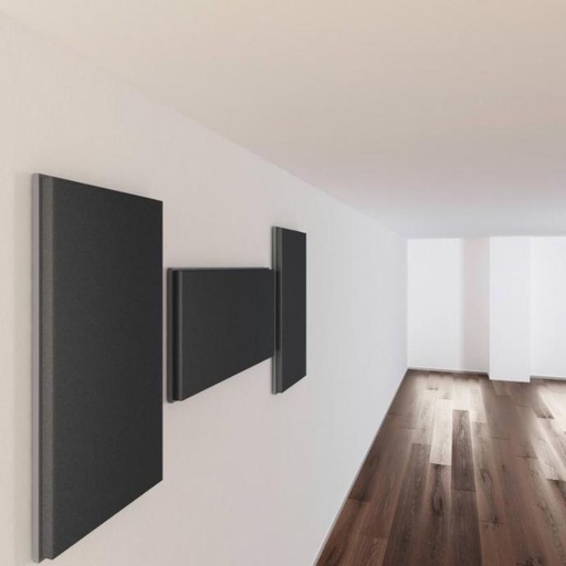 [AIX-SH001-L-C-SR] PANEL ACUSTICO SH001 AIX FOAM, LISA CARBON, COLOR ANTRACITA, 100CM X 50CM X 5CM