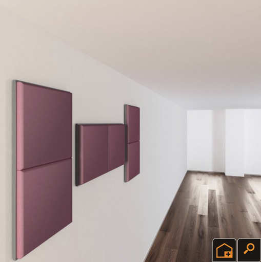 [AIX-SH004-L-F-CR] PANEL ACUSTICO SH004 AIX FOAM, LISA, COLOR FRAMBUESA 50CM X 50CM X 5CM CON RETARDANTE DE LLAMAS