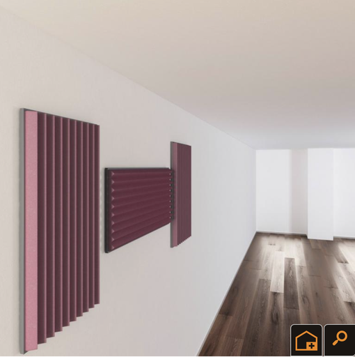 [AIX-SH015-C-F-CR] PANEL ACUSTICO SH015 AIX FOAM, TIPO CANALETA, COLOR FRAMBUESA, 1M X 50CM X 5 CM, CON RETARDANTE DE LLAMAS