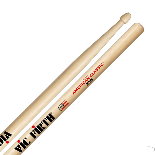 [X5B] PAR DE BAQUETAS AMERICAN CLASSIC VIC FIRTH, SERIE 5B, MADERA NUEZ DURA