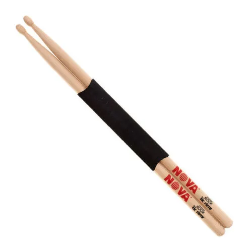 [NROCK] PAR DE BAQUETAS NOVA BY VIC FIRTH, SERIE ROCK, PUNTA DE MADERA, COLOR MADERA