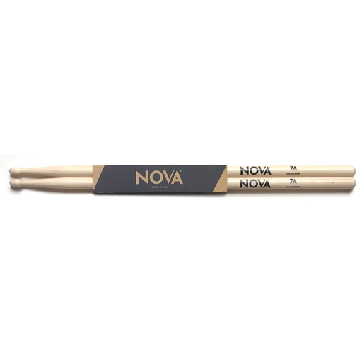 [N7AN] PAR DE BAQUETAS NOVA BY VIC FIRTH, SERIE 7A, PUNTA DE PLASTICO, COLOR MADERA