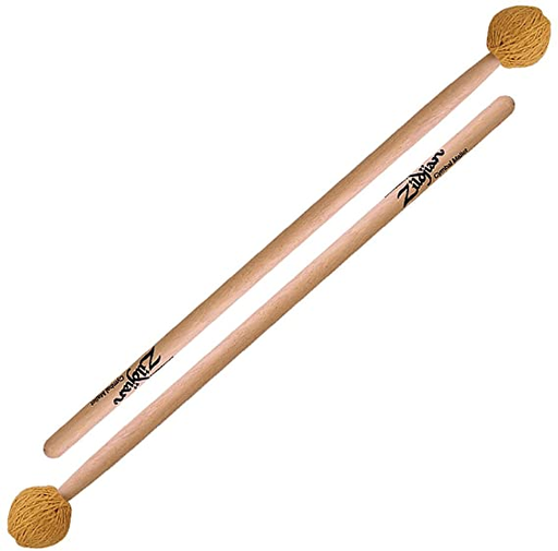 [ZSDMCMN] PAR DE BAQUETAS TIPO MAZO ZILDJIAN, 7A, PUNTA DE HILO ENROLLADA, HICKORY