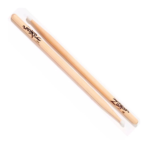 [5BNN] PAR DE BAQUETAS ZILDJIAN, SERIE HICHORY, PUNTA DE PLASTICO