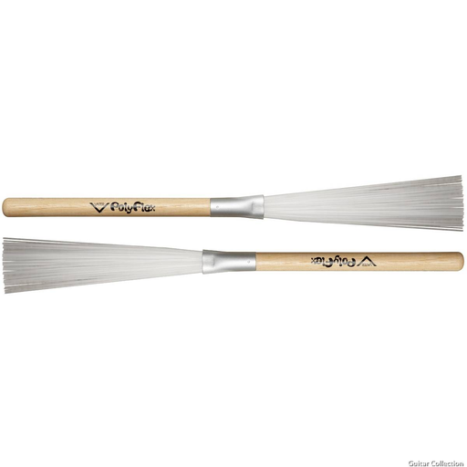 [VPFLX] PAR DE ESCOBILLAS VATER, PARA BATERÍA, 5B, SERIE POLY FLEX, PUNTA DE CEPILLO, NATURAL