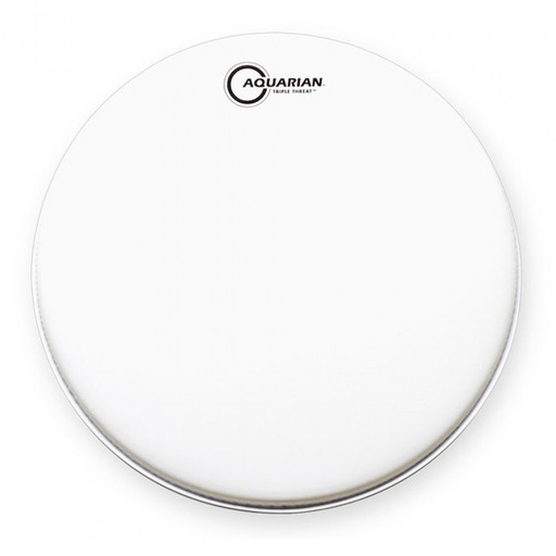 [TRP13] PARCHE ACUARIAN, BLANCO ARENADO, SERIE TRIPLE THREAT, PARA TAMBOR DE 13, 3 CAPAS, 7ML + 7ML + 7ML