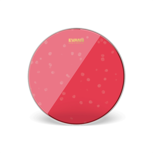 [BD22HR] PARCHE EVANS, PARA BOMBO DE 22, DE 2 CAPA, COLOR ROJO TRANSPARENTE, HIDRAULICO