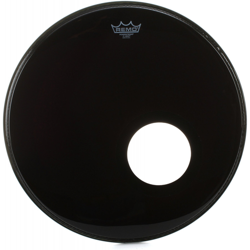 [P3-1022-ES-DM] PARCHE RESONANTE REMO, 22 PULGADAS, COLOR NEGRO, SERIE POWERSTROKE3 EBONY