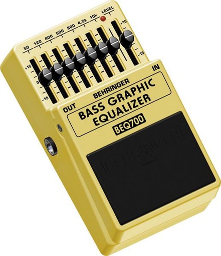 [BEQ700] PEDAL ANALOGICO BEHRINGER, ECUALIZADOR GRAFICO, 7 BANDAS, COLOR AMARILLO