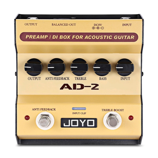 [JOY-AD-2] PEDAL ANALOGICO JOYO, 9V, P/GUITARRA ELECTRO ACUSTICA, ECUALIZADOR, CAJA DIRECTA
