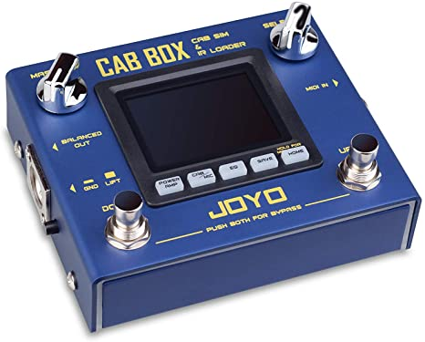 [JOY-R-08] PEDAL JOYO, PROCESADOR MULTIEFECTOS, CAB BOX, PARA GUITARRA