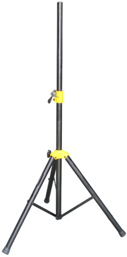 [ST-660B] PEDESTAL PARA ALTAVOZ STIMME, NEGRO CON JUNTAS AMARILLO