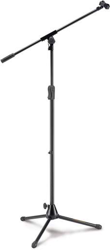 [MS531B] PEDESTAL PARA MICROFONO HERCULES, CON BRAZO, QUIL-N-EZ, COLOR NEGRO