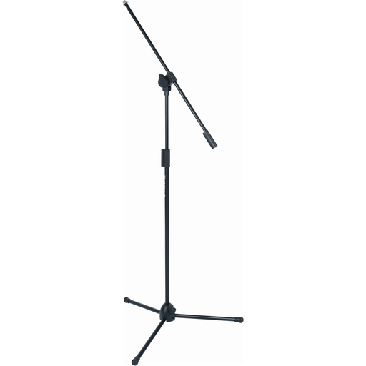 [A302BK] PEDESTAL PARA MICROFONO QUIKLOK, CON BRAZO, BASE TRÍPODE “MICROLITE” COLOR NEGRO