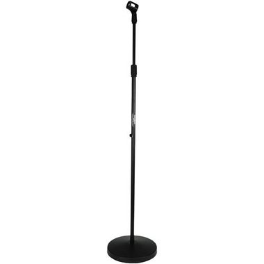 [MS-2] PEDESTAL PARA MICROFONO ZEBRA, BASE REDOBDA, METAL COLOR NEGRO
