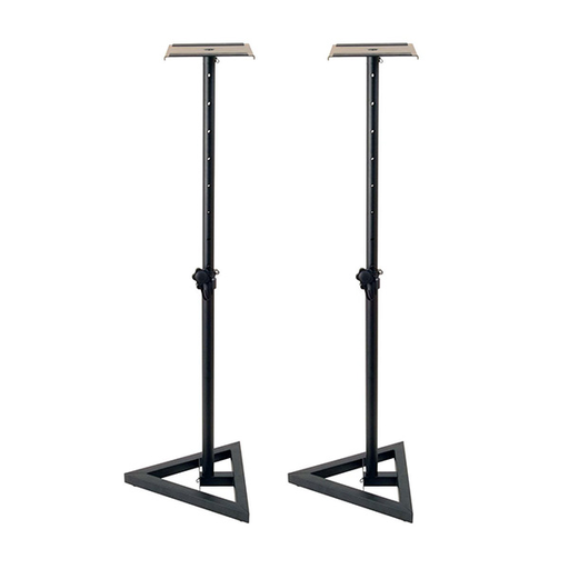 [SMS6000] PEDESTAL PARA MONITOR ON-STAGE, INCLUYE 2 PEDESTALES, ALTURA MAXIMA 135CM, NEGRO