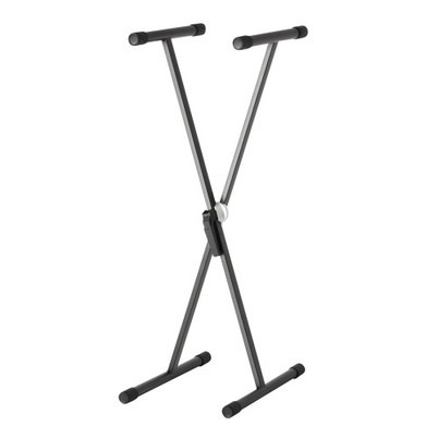 [SKS01] PEDESTAL PARA TECLADO ADAM HALL, UNA BARRA, COLOR NEGRO