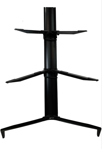 [PG-YWKS-FYH] PEDESTAL PARA TECLADO GOLIAT, PARA DOBLE TECLADO, COLOR NEGRO, ALUMINIO, TIPO Z