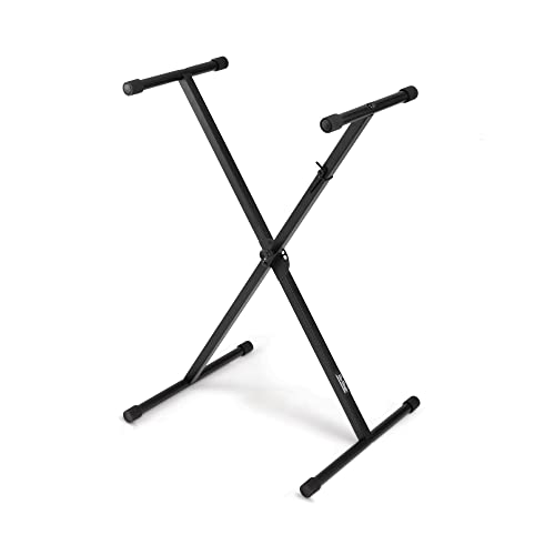 [KS7190] PEDESTAL PARA TECLADO ON-STAGE, UNA BARRA X, COLOR NEGRO