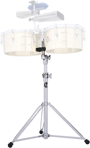 [LP980] PEDESTAL PARA TIMBAL LP, CON ANTIDESLIZANTES, PLEGABLE, ACERO CROMADO