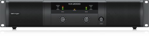[NX3000] PODER SMARTSENSE BEHRINGER, 3,000 WATTS STEREO, CLASE D, CON COMPENSADOR DE IMPEDANCIA
