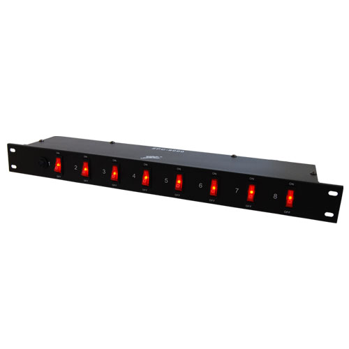 [ZPC-8000] REGLETA ZEBRA, PARA RACK DE 8 ENTREDAS 15AMP 110V / 60Hz