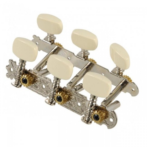 [AOD-017AP] SET DE CLAVIJAS ALICE, PARA GUITARRA CLASICA, CROMO PLATEADO, PIN DE METAL