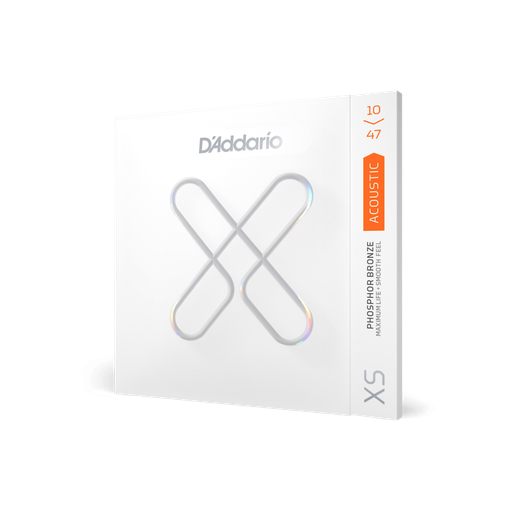 [XSAPB 1047] SET DE CUERDAS D´ADDARIO, PARA GUITARRA ACUSTICA, METAL, CALIBRE .010/047 PHOSPHOR BRONZE, MAXIMUM LIFE + SMOOTH FEEL