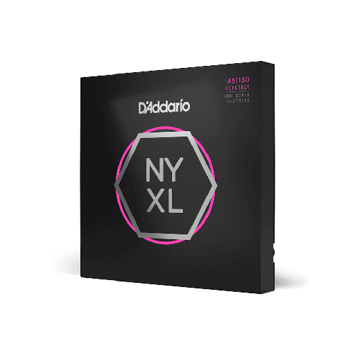 [NYXL45130] SET DE CUERDAS D´ADDARIO, SERIE NY, PARA BAJO 5 CUERDAS, METAL, CALIBRE 45/130
