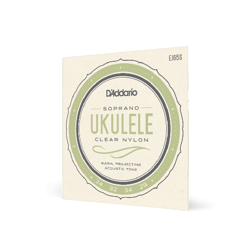 [EJ65S] SET DE CUERDAS D'ADDARIO, PARA UKULELE, AFINACION A-D-F#-B, DE NYLON
