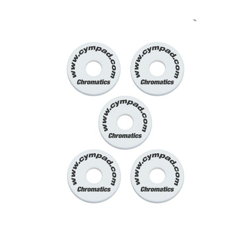 [CS15/5-W-UPC] SET DE OPTIMIZADORES CYMPAD, PARA PLATILLOS, SERIE CHROMATICS PACK, 5 PCS, COLOR BLANCO