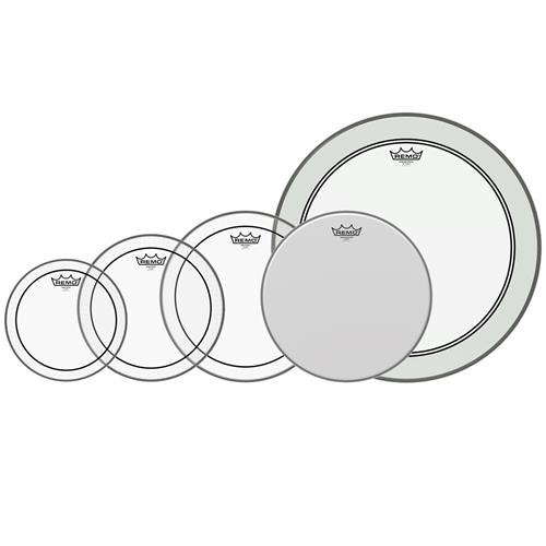 [PP-0260-PS-] SET DE PARCHES REMO, PARA BATERIA, ACEITADO 1X10, 1X12, 1X14, 1X22 ENBASSADOR 1X14