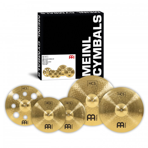 [HCS14161820] SET DE PLATILLOS MEINL, SERIE HCS EXPANDED, 5 PIEZAS, HIHAT 14 (PAR), TRASH CRASH 16, CRASH 18, RIDE 20