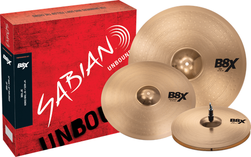 [45003X] SET DE PLATILLOS SABIAN, SERIE B8X, MEDIDAS: HI-HAT 14, THIN CRASH 16, RIDE 20