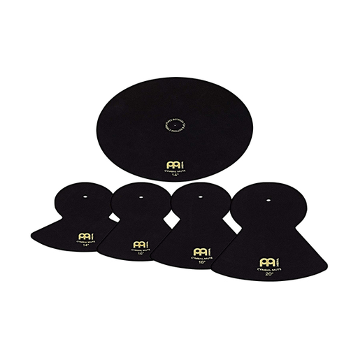 [MCM-14161820] SET DE SILENCIADORES MEINL, PARA PLATILLOS, 5 PIEZAS, MEDIDAS, 14,16,18,20. COLOR NEGRO