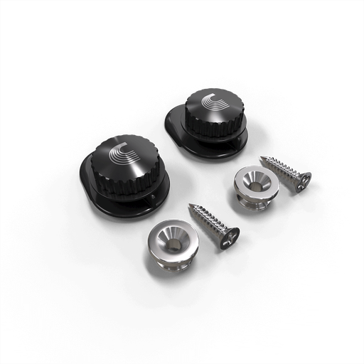 [PW-SLS-02 NICKEL] SET DE STRAPLOOK (PIN) D'ADDARIO, PARA GUITARRA ELECTRICAS, ACUSTICA, BAJO, COLOR NICKEL, PREMIUM