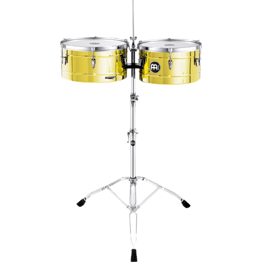 [MT1415B] SET DE TIMBALES MEINL, DORADO, 14 X 15 X 6, INCLUYE PEDESTAL Y CENCERRO