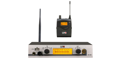 [SR-530] SISTEMA DE MONITOREO LUNA, INALAMBRICO, INCLUYE AURICULARES Y RECEPTOR, 40 CANALES