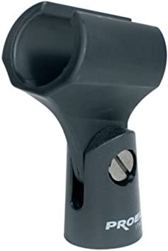 [APM20] SOPORTE ( CLIP ) PROEL, PARA MICROFONO, ABS, NEGRO