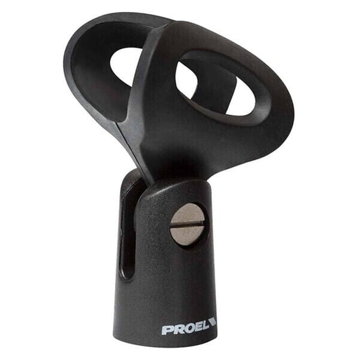 [APM35B] SOPORTE ( CLIP ) PROEL, PARA MICROFONO, ABS, NEGRO
