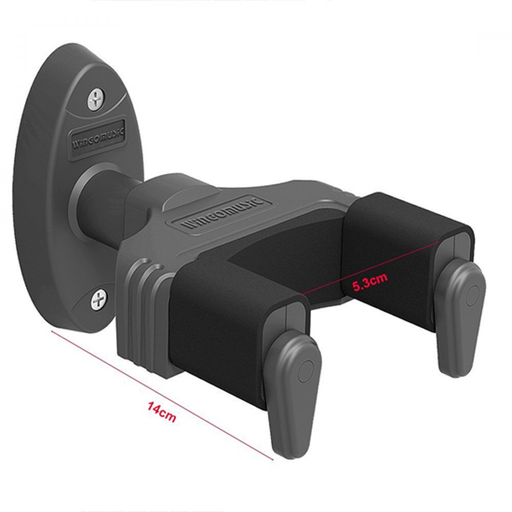[WH-06A] SOPORTE PARA GUITARRA WINGO MUSIC, DE PARED, COLOR GRIS OSCURO