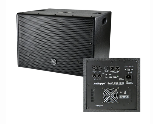 [DJAP-SUB1203] SUBWOOFER ACTIVO AUDIOPIPE, 1X12, 1000 WATS, CLASE AB, CROSSOVER ESTEREO INCORPORADO, PHASE
