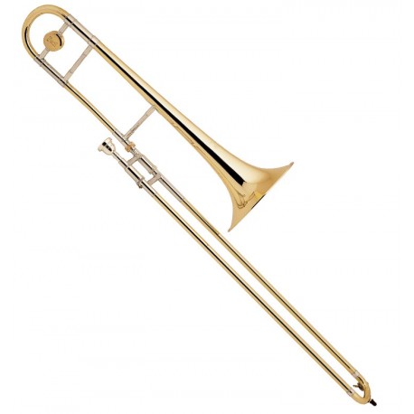 [RBC30402-L] TROMBON ACUSTIC PRO, DE VARA, NOTA Bb, COLOR PLATEADO CON DORADO