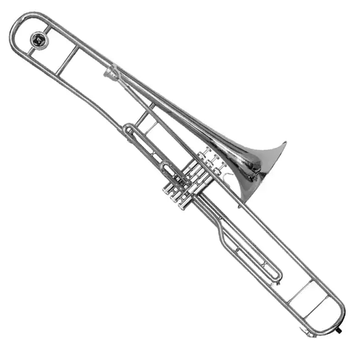 [FLB1926N] TROMBON ADARA, REGISTRO ALTO, NOTA Bb, CON PISTONES, NIQUELADO, CON ESTUCHE