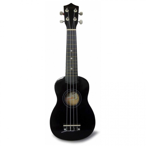 [UC-AU01-21BK] UKULELE SOPRANO 21 CARIBE, NEGRO, CON FUNDA